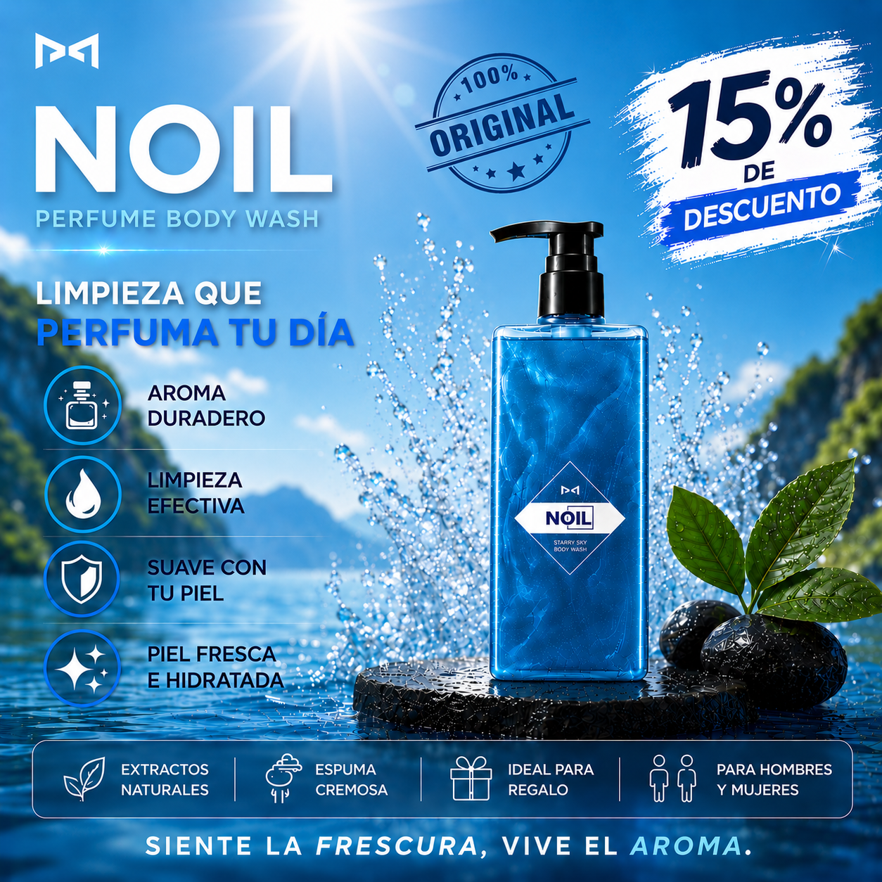 NOIL Wash | Aroma Premium que dura 250 mL